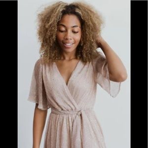 Baltic Born Champagne sparkling Maxi Dress